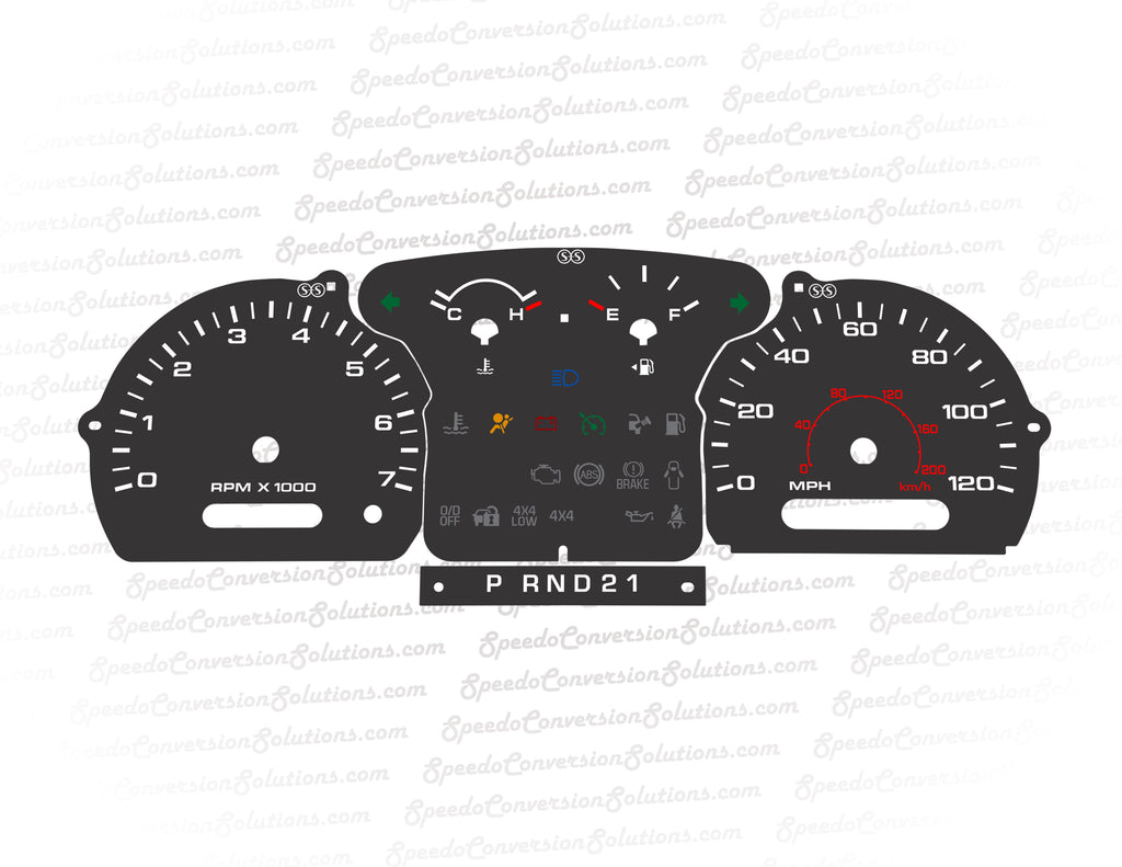 2004-2012 Ford Ranger 120 MPH - Full Set