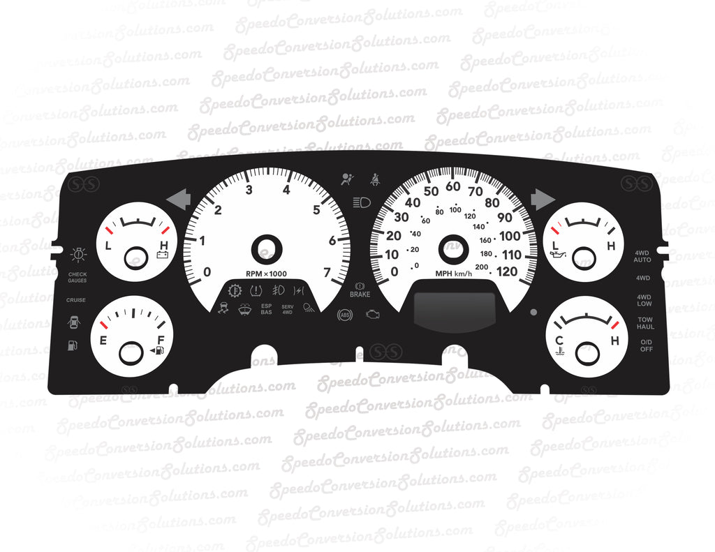 2007-2008 Dodge Ram Gas 6 Gauge 120 MPH
