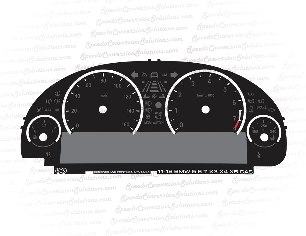 2011-2018 BMW 5 6 7 X3 X4 X5 Gas Wide Screen - 160 MPH