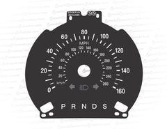 2013-2024 Ford Edge Fusion Single Center Gauge PRNDS - 160 MPH