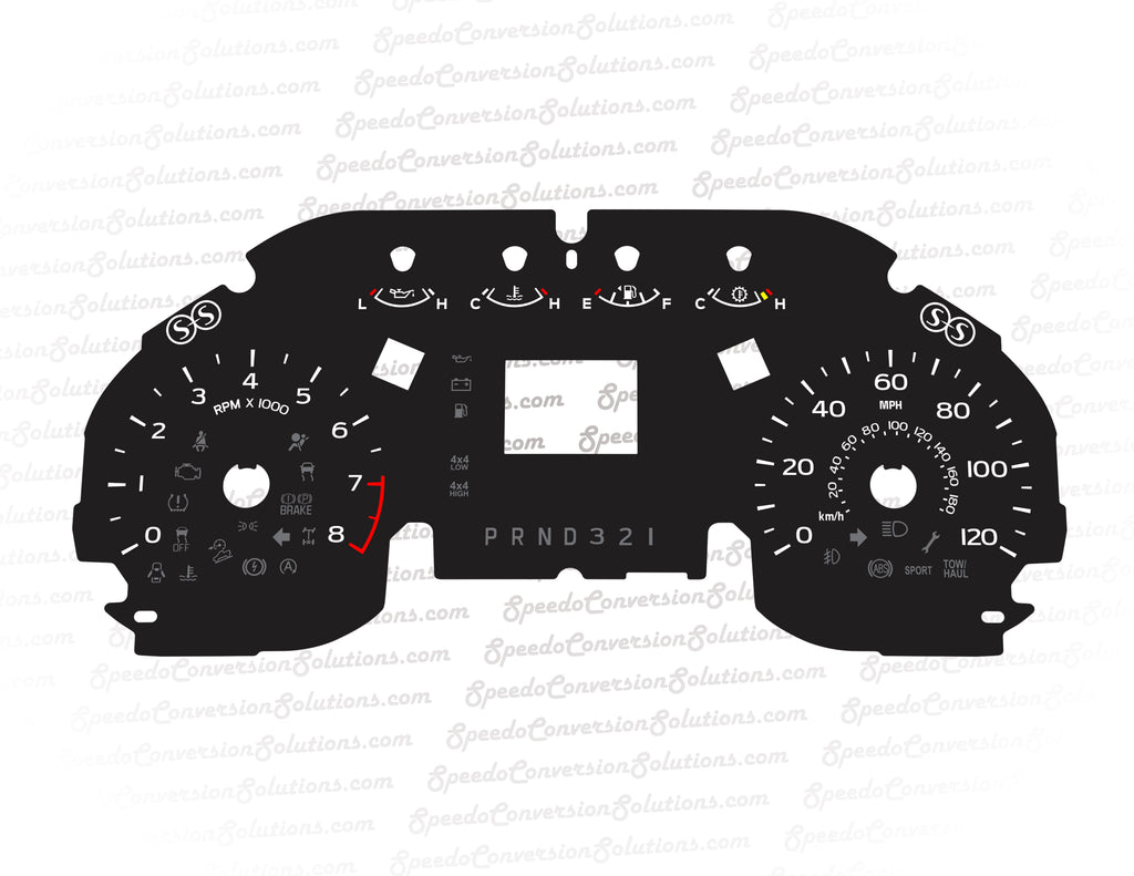 2015-2020 Ford F-150 2.5 Inch Screen PRND321 120 MPH
