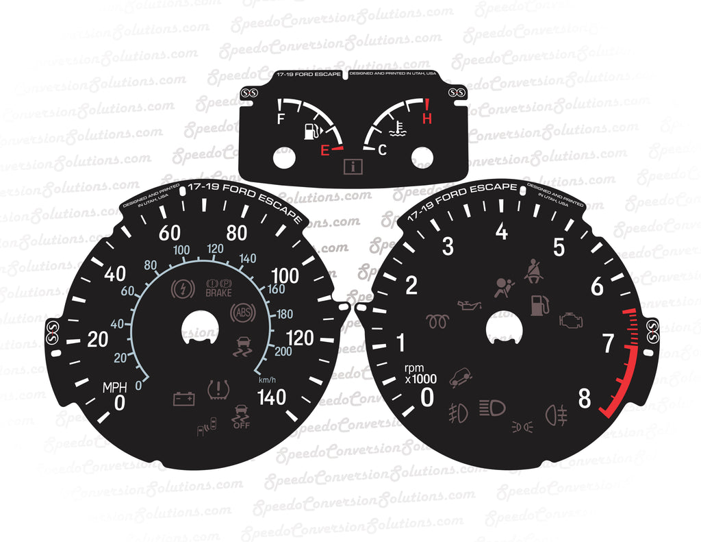 2017-2019 Ford Escape FULL SET - 140 MPH