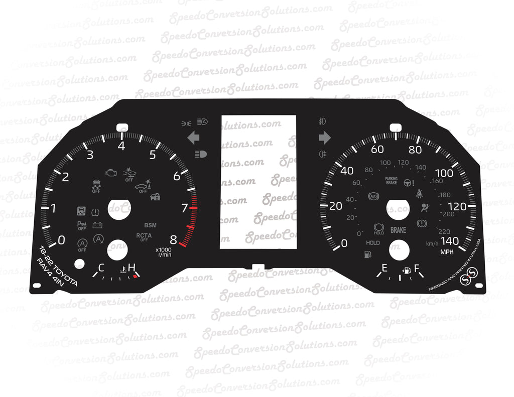 2019-2022 Toyota RAV4 - 140 MPH