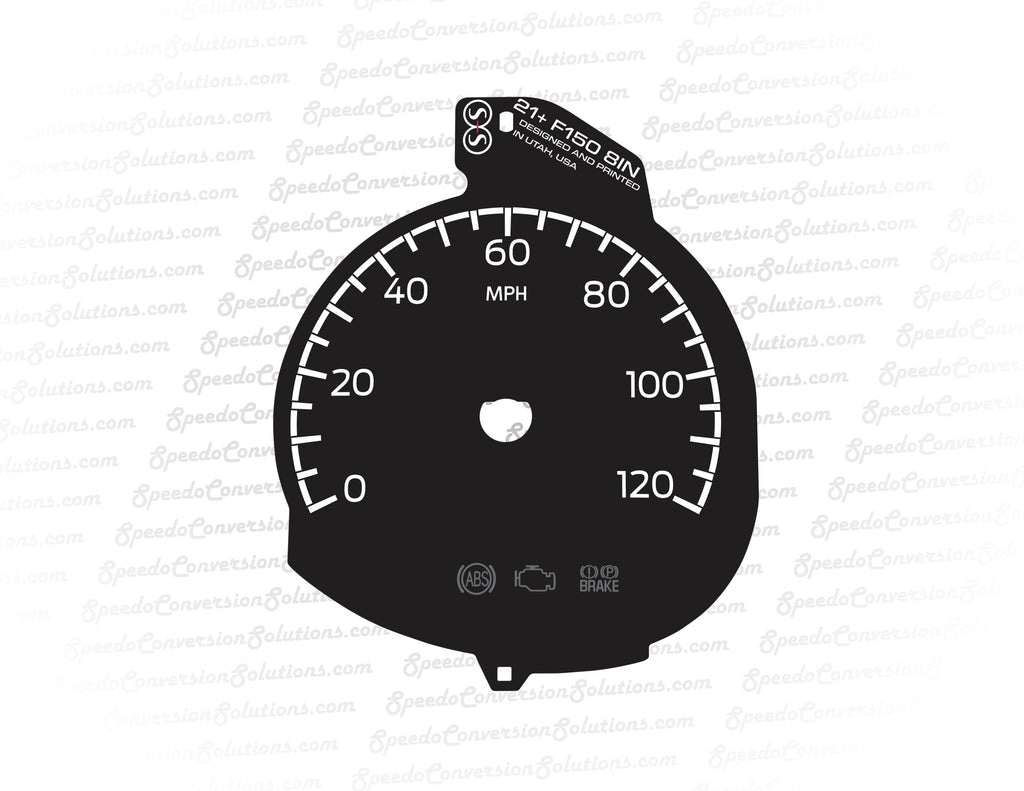 2021+ Ford F-150 8in Screen - 120 MPH - Speedometer Only