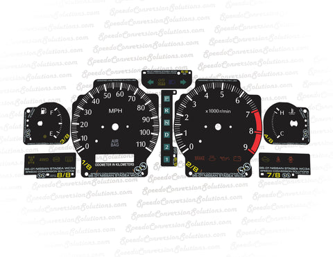 1996-2001 Nissan Stagea WC34 9K Tach WL V1 PRND21 - 110 MPH