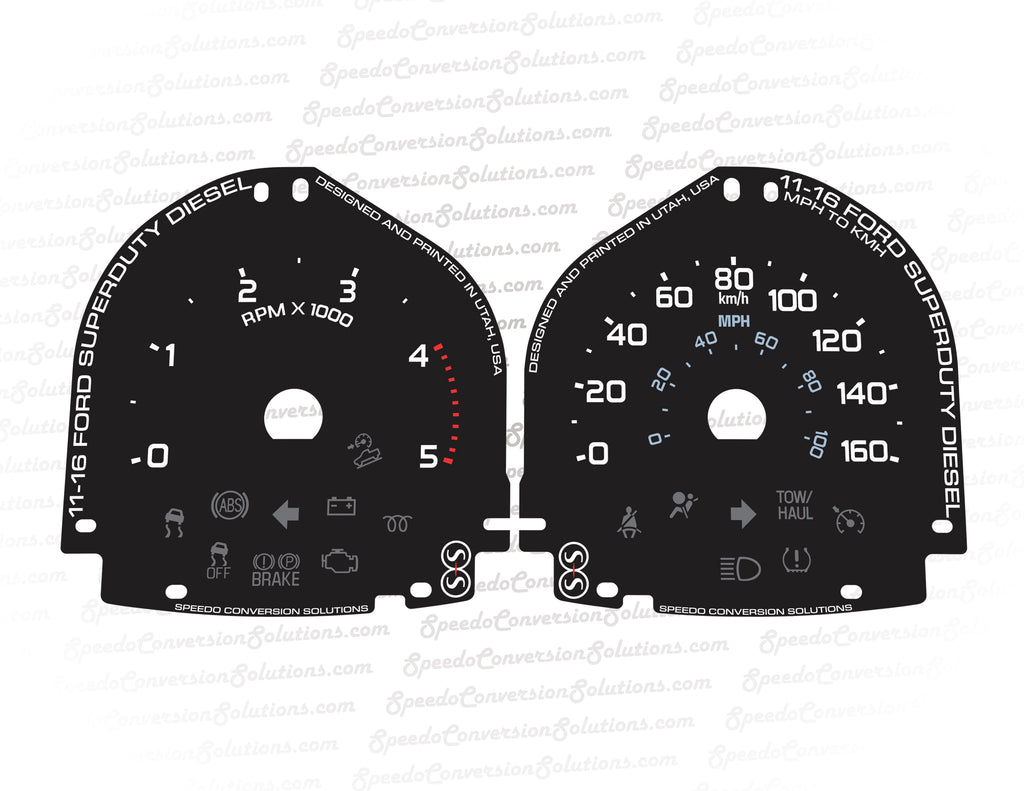 2011-2016 Ford F-250 F-350 Standard Ticks - 160 KMH