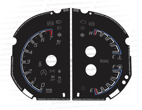 2014-2022 Jeep Grand Cherokee SRT Style FOR BASE WK2 7K Tachometer