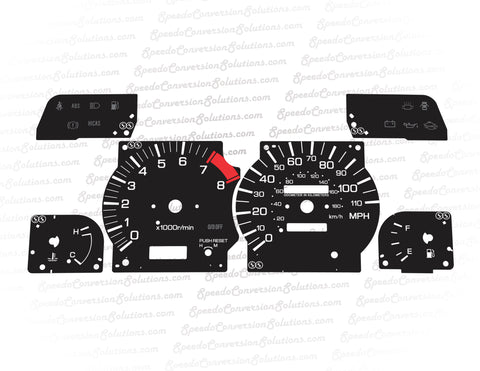 1995-1998 Nissan Silvia S14 STD with Small KMH- 110 MPH