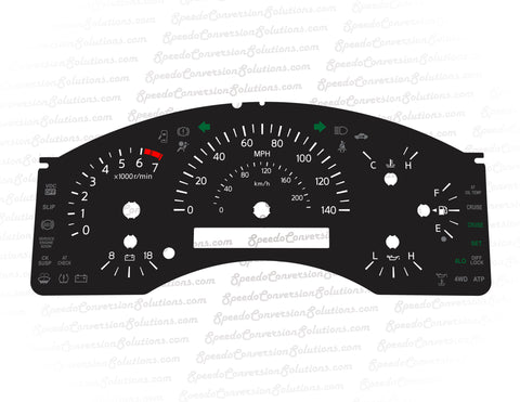 2004-2007 Nissan Titan/Armada 140 MPH 6 Gauge