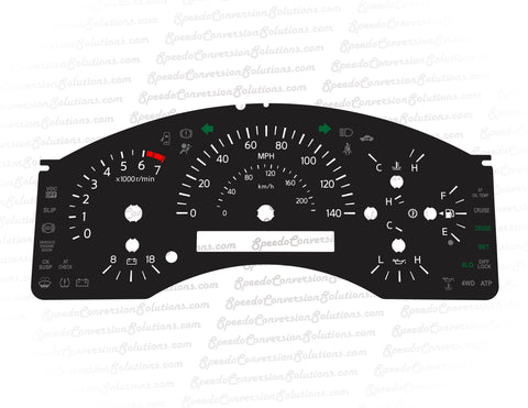 2004-2007 Nissan Titan/Armada 140 MPH 7 Gauge