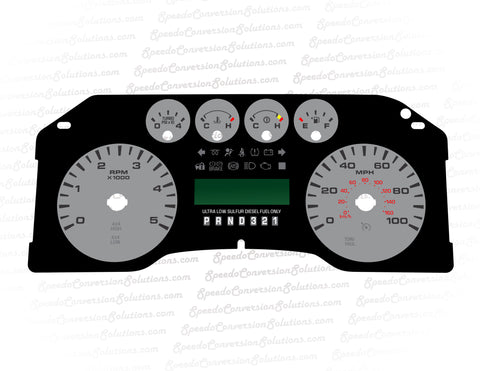 2008-2010 Ford F-250 F-350 Diesel MPH W/O Trip