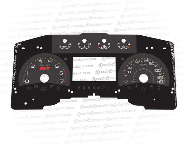 2011-2014 Ford F-150 Raptor - 140 MPH – Speedo Conversion Solutions