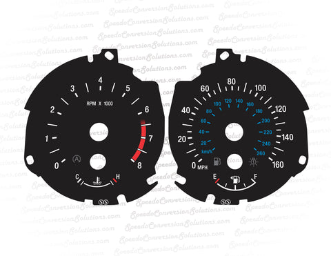 2015-2019 Ford Edge 4 Gauge 160 MPH