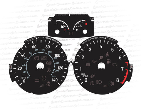2017-2019 Ford Escape FULL SET - 140 MPH