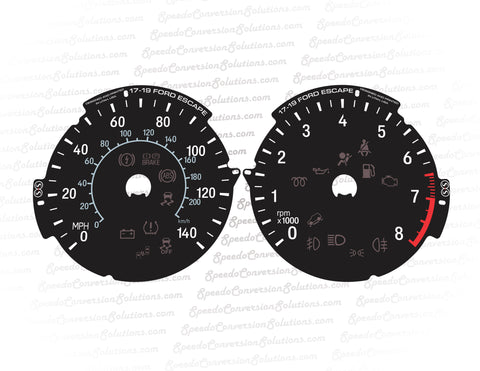 2017-2019 Ford Escape SIDES ONLY - 140 MPH