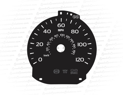 2017-2022 Ford Superduty 8 Inch Screen 120 MPH - Speedometer Only