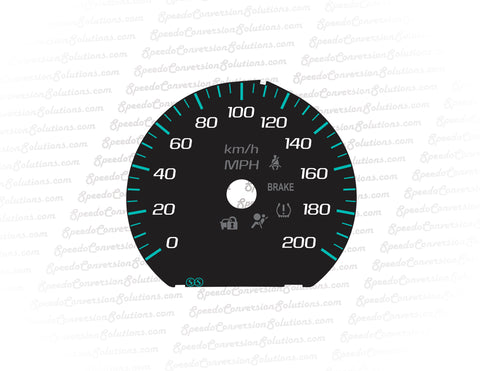 2018-2020 Chevrolet Silverado Flat 7in Screen Speedo Only